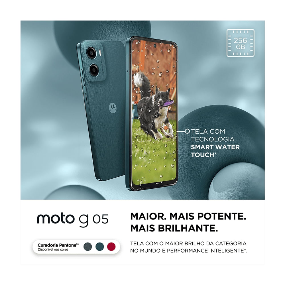Smartphone Motorola Moto G05 256GB 12GB de RAM Verde - Imagem 9