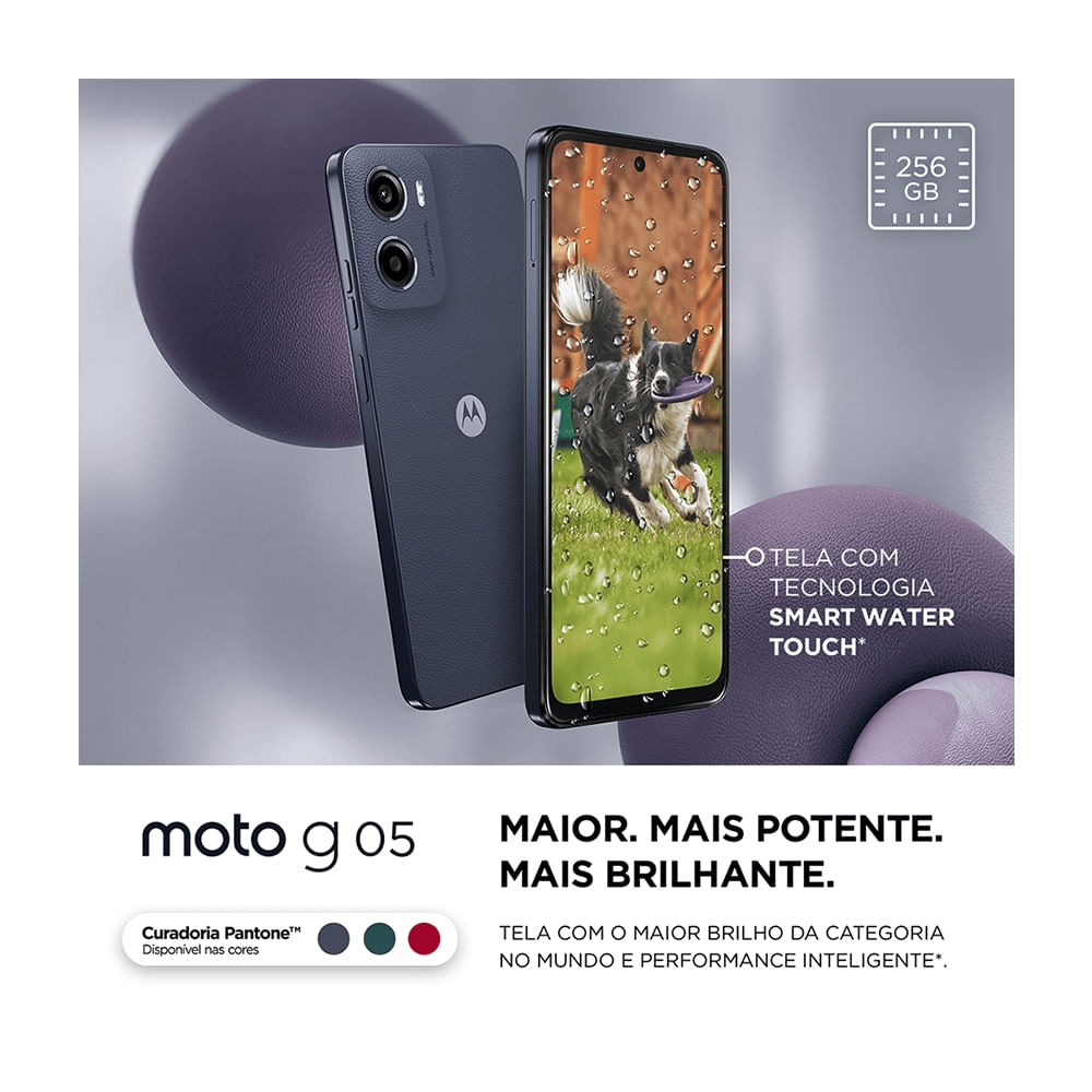 Smartphone Motorola Moto G05 256GB 12GB de RAM Grafite - Imagem 9