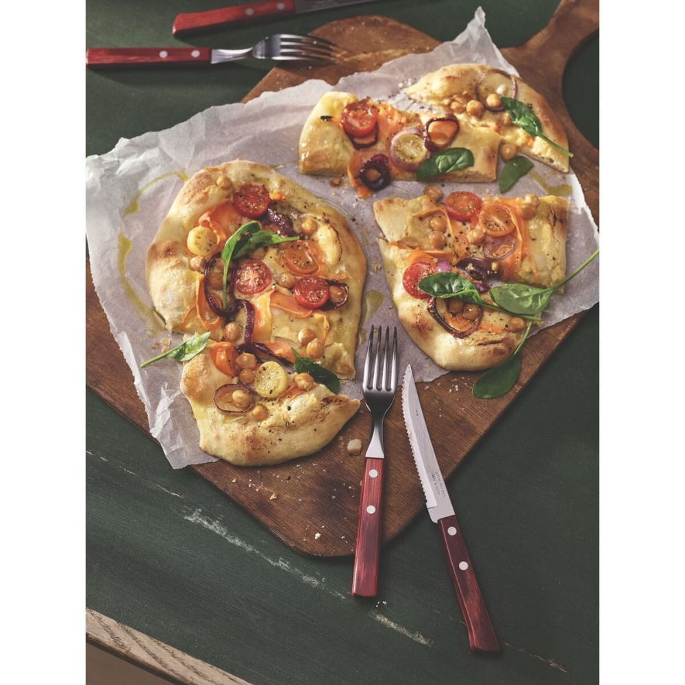 Outlet - Jogo de Talheres Tramontina para Churrasco 12 Peças em Aço Inox Vermelho - Imagem 7