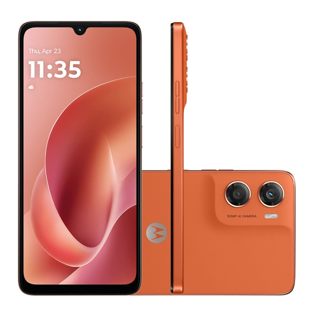 Smartphone Motorola Moto G06 128GB 12GB de RAM Laranja