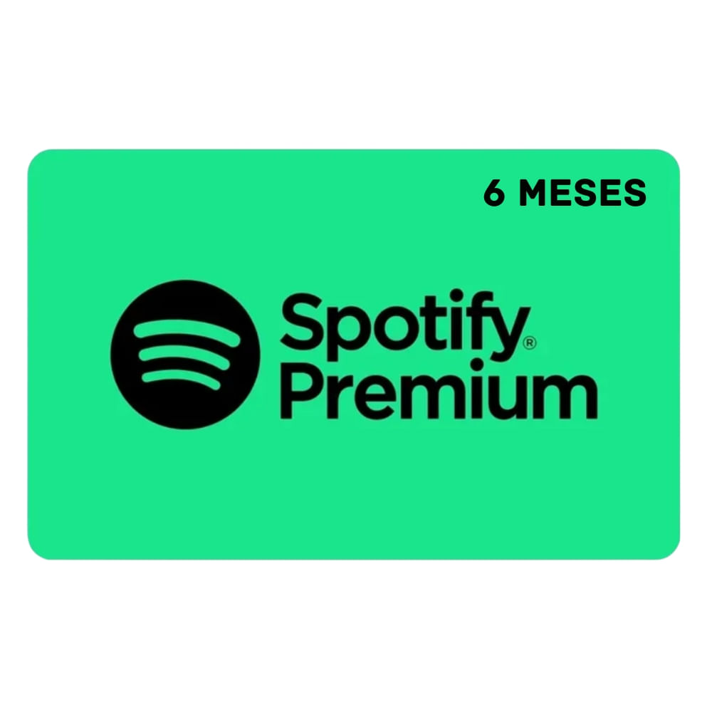 Gift Card Digital Spotify Premium 6 Meses R$118,00