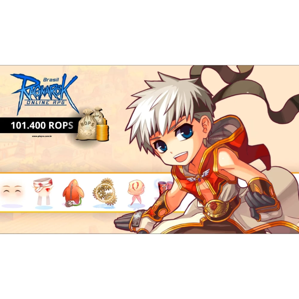 Gift Card Digital Ragnarok Online 101.400 Rops R$149,90