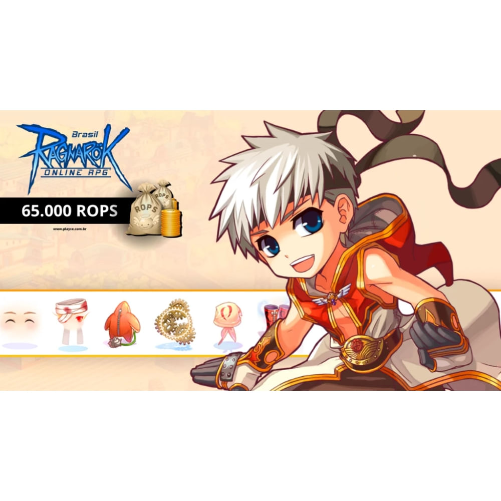 Gift Card Digital Ragnarok Online 65.000 Rops R$99,90