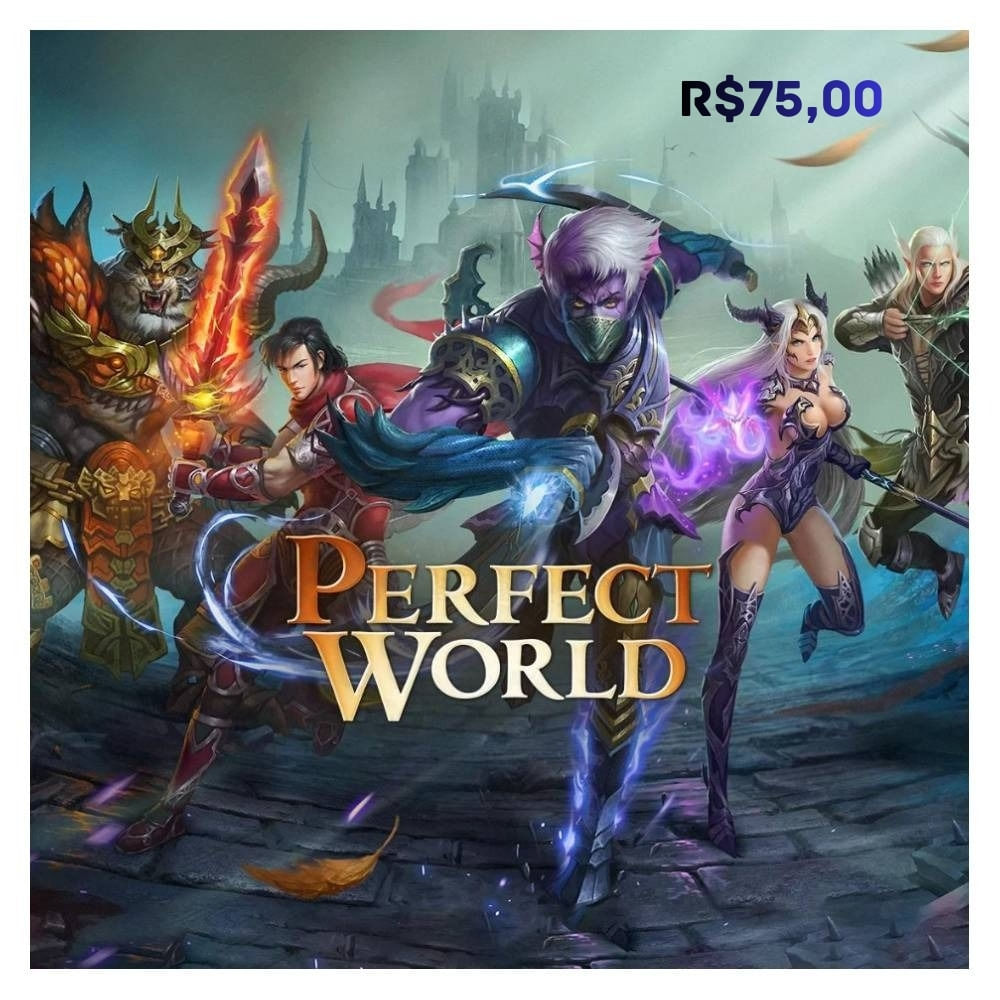 Gift Card Digital Perfect World 15.200 Gold R$75,00