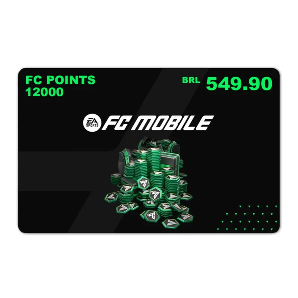 Gift Card Digital EA Sports FC Mobile 12.000 + 2.400 Points R$549,90
