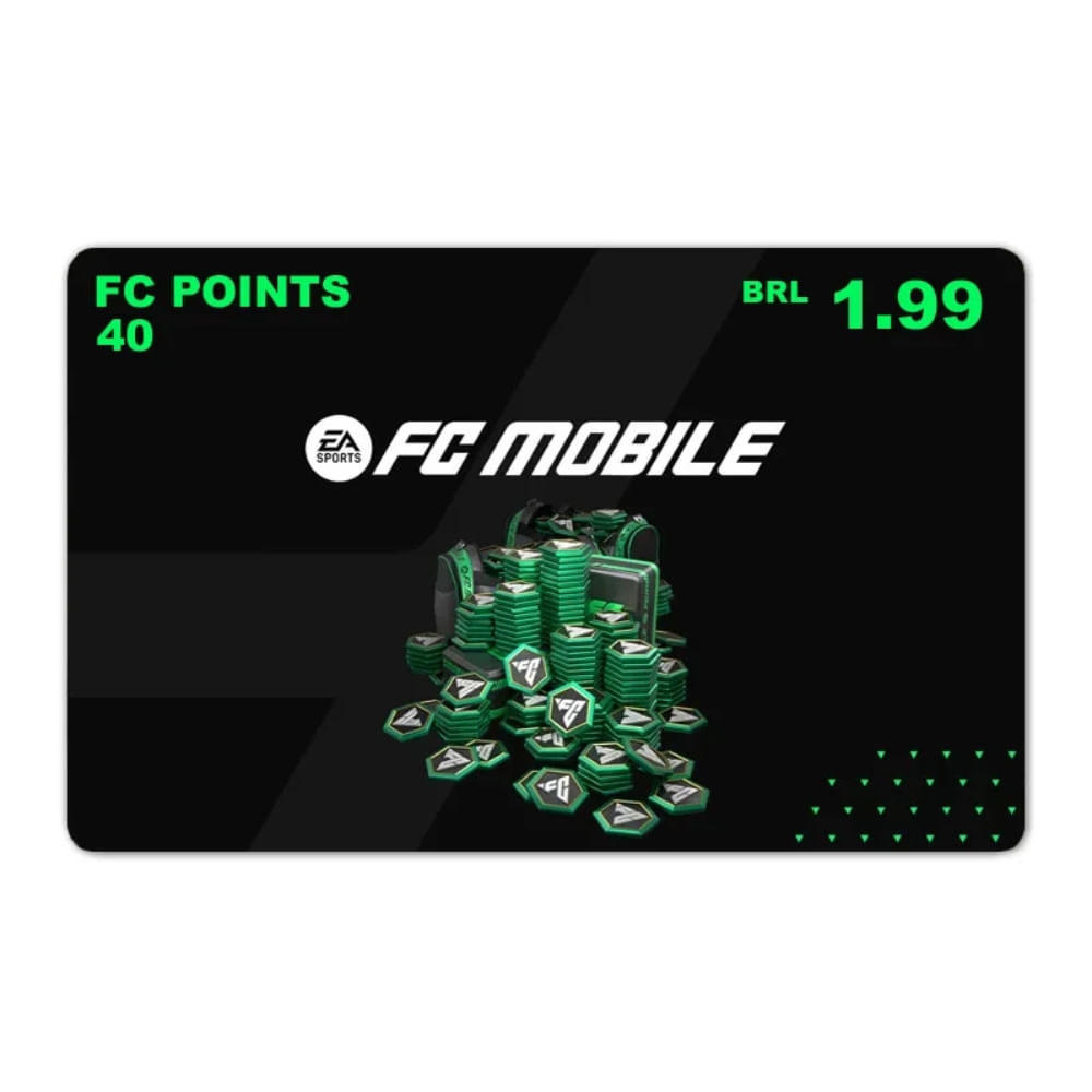 Gift Card Digital EA Sports FC Mobile 40 + 8 Points R$1,99