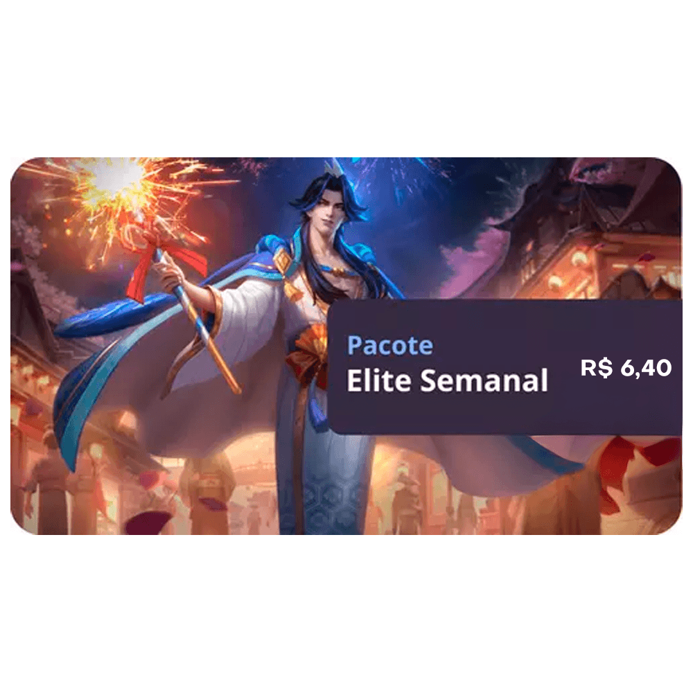 Gift Card Digital Mobile Legends Pacote Elite Semanal R$6,40