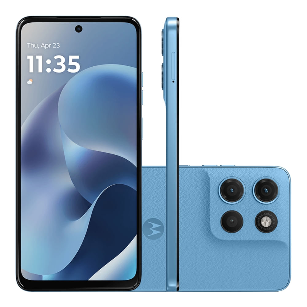 Smartphone Motorola Moto G17 128GB 12GB de RAM Azul Claro