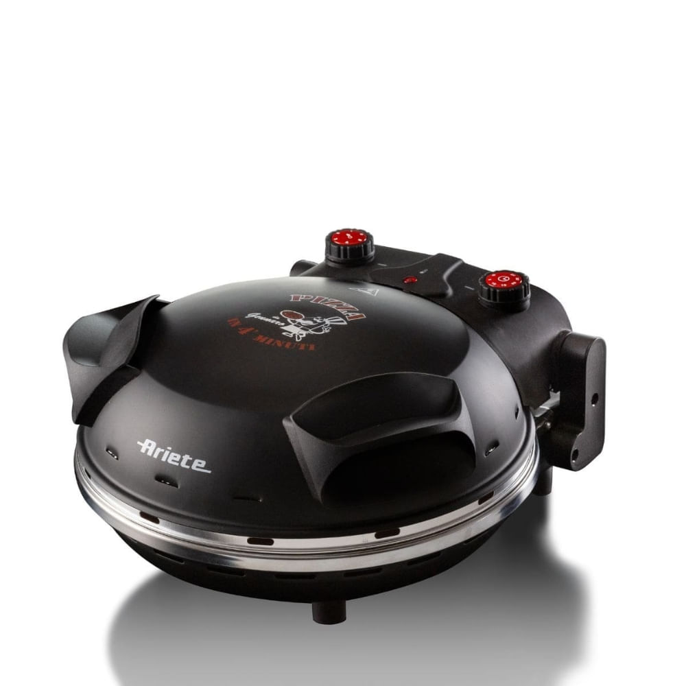 Forno de Pizza Elétrico Ariete 917 com Pedra Refratária 1200W 400°C Preto 127V