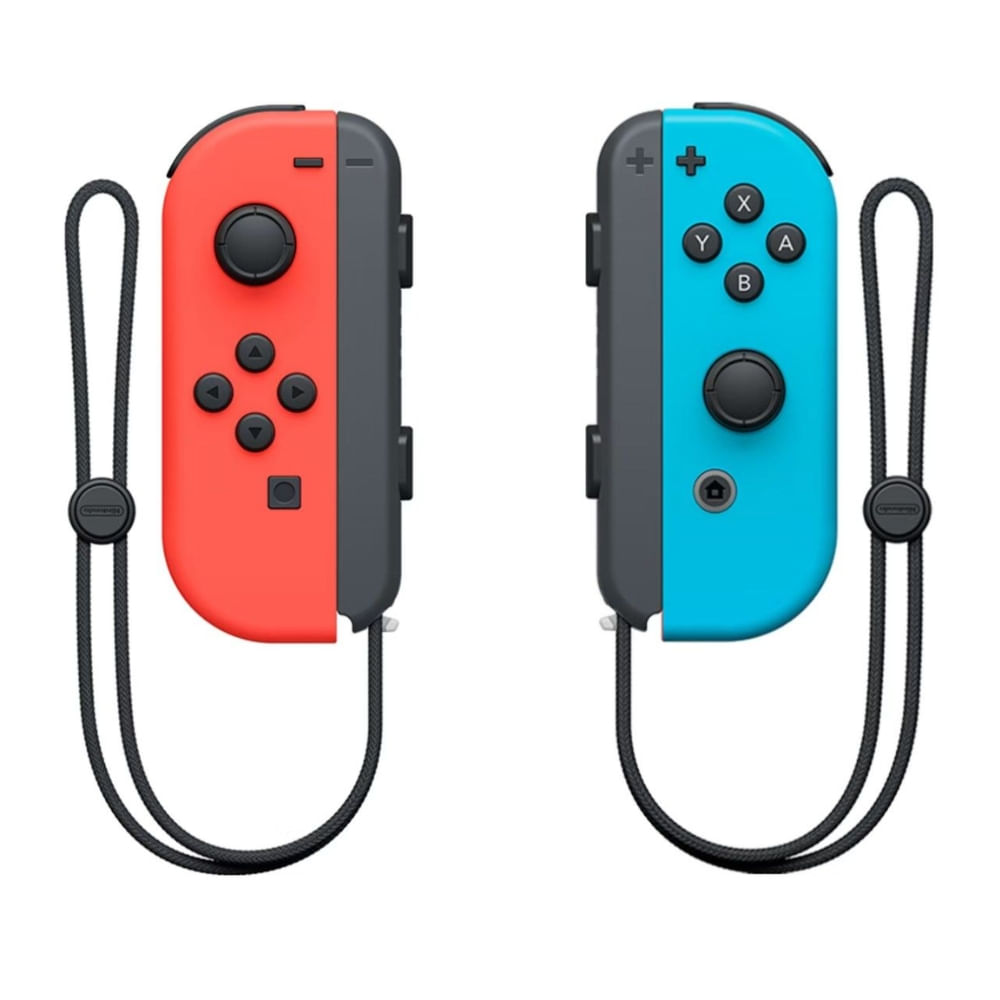 Controle Nintendo Switch Joy-Con Neon Azul e Vermelho