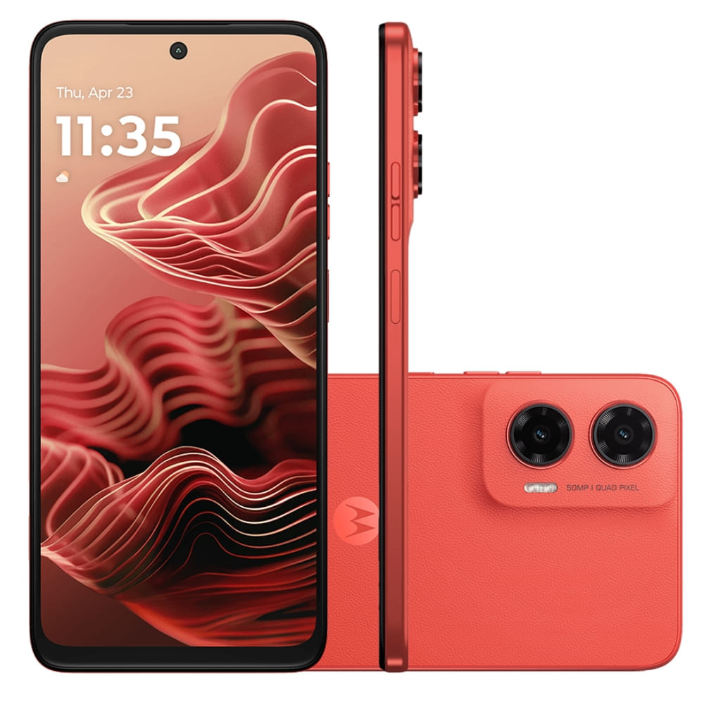 Outlet - Smartphone Motorola Moto G35 5G 256GB 12GB de RAM Coral